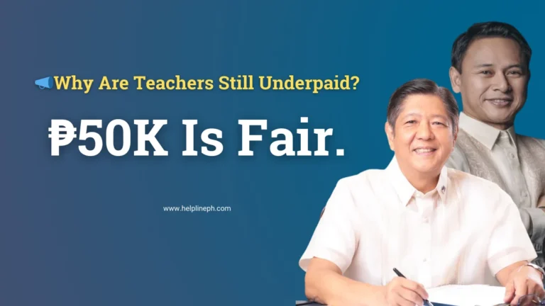 Public school teachers in the Philippines calling for a ₱50,000 entry-level salary due to low pay