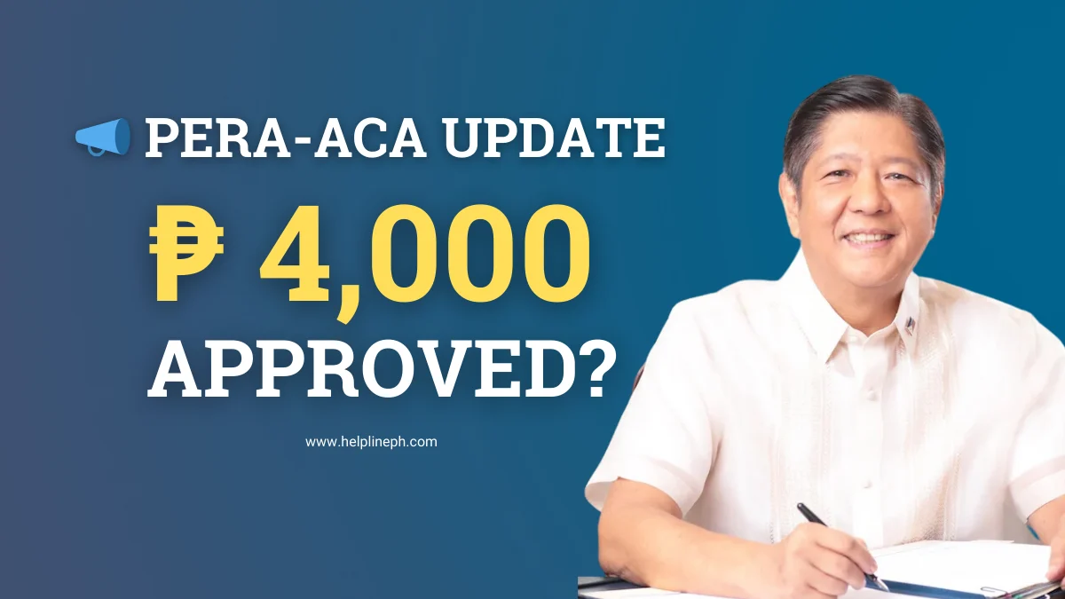 PERA-ACA update P4,000 approved question for government employee salary adjustment and allowance increase