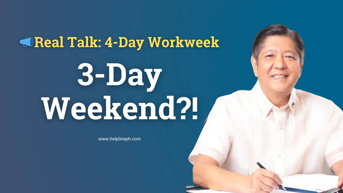 Four-day workweek Philippines proposal by President Ferdinand Marcos Jr discussing possible three-day weekend