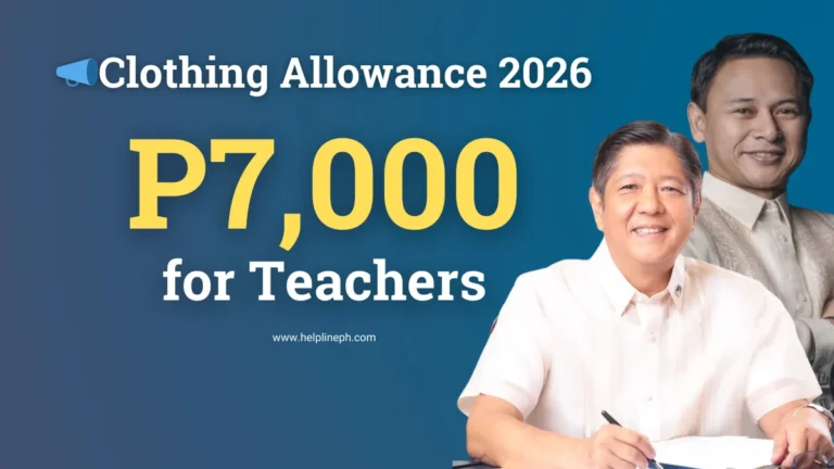 P7,000 clothing allowance for teachers and DepEd personnel in 2026